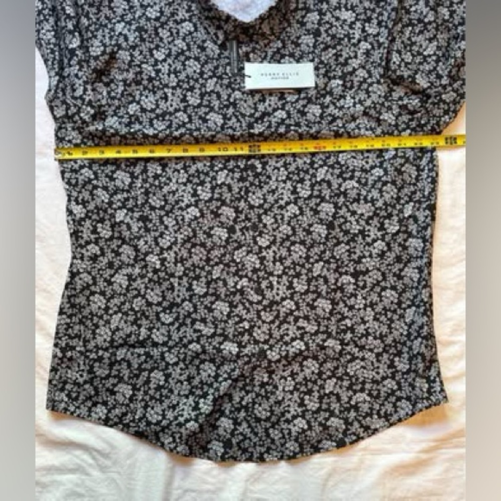 Perry Ellis Black and White Floral Shirt - Picture 2 of 6